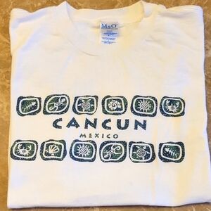 White Cancun Graphic Short Sleeve Tee, L